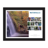 《Waterfalls》 裱框邮票 -《Upper Falls, NC》图像