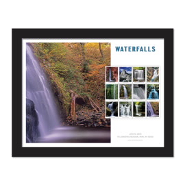 《Waterfalls》 裱框邮票 《Upper Falls, NC》