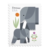 《Elephants》邮票图像