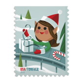 《Holiday Elves》邮票图像