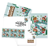 《Holiday Elves》邮票典礼仪式纪念品图像