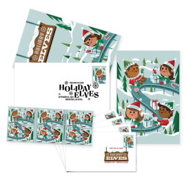 《Holiday Elves》邮票典礼仪式纪念品