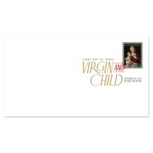 《Virgin and Child》数码彩色邮戳图像