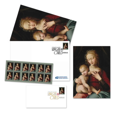 《Virgin and Child》邮票首发仪式纪念品