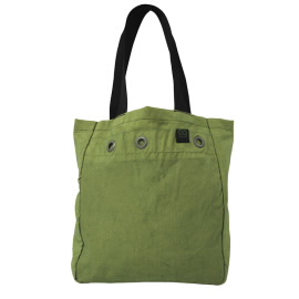 绿色邮袋风格手提袋