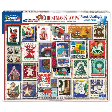 圣诞邮票拼图