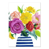 《Floral Stripe Vase》记事卡图像