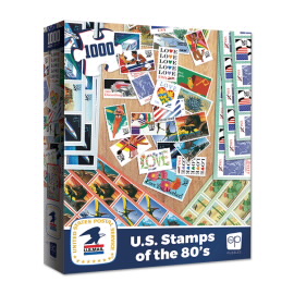 USPS® 美国 80 年代邮票 - 1,000 片拼图