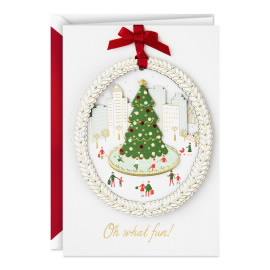 Christmas Winter Ornament Greeting Card