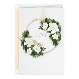 Christmas Joy Wreath Greeting Card