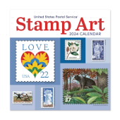 《USPS Stamp Art》 2024 挂历图像
