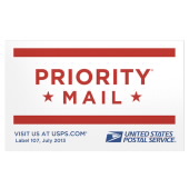 Priority Mail 标签标志 - 一卷 250 枚图像
