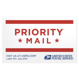Priority Mail 标签 - 107 标签