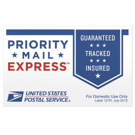 Priority Mail Express 标签 - 127R 标签