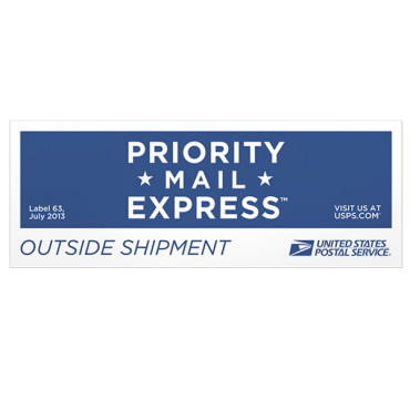 Priority Mail Express® 外压敏感标签