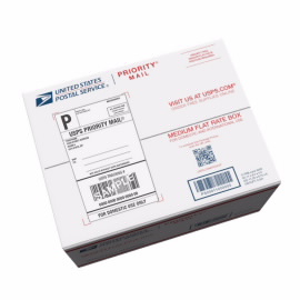 Priority Mail® Forever 预付中型统一邮资包装盒